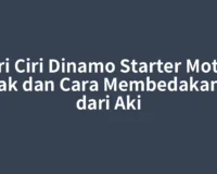 Ciri Ciri Dinamo Starter Motor Rusak dan Cara Membedakannya dari Aki