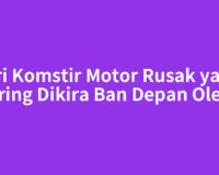 Ciri Komstir Motor Rusak yang Sering Dikira Ban Depan Oleng