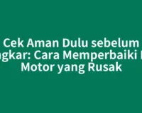 Cek Aman Dulu sebelum Bongkar: Cara Memperbaiki ECU Motor yang Rusak
