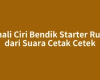 Kenali Ciri Bendik Starter Rusak dari Suara Cetak Cetek