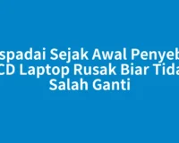 Waspadai Sejak Awal Penyebab LCD Laptop Rusak Biar Tidak Salah Ganti
